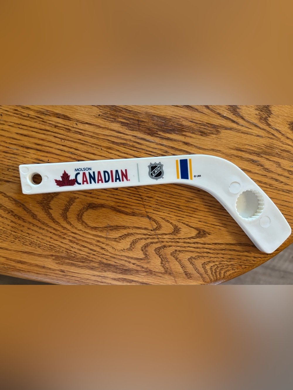 MOLSON CANADIAN NHL MINI HOCKEY STICK BOTTLE OPENER